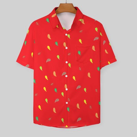 (GI) FL RED - Men's Short Sleeve with pocket