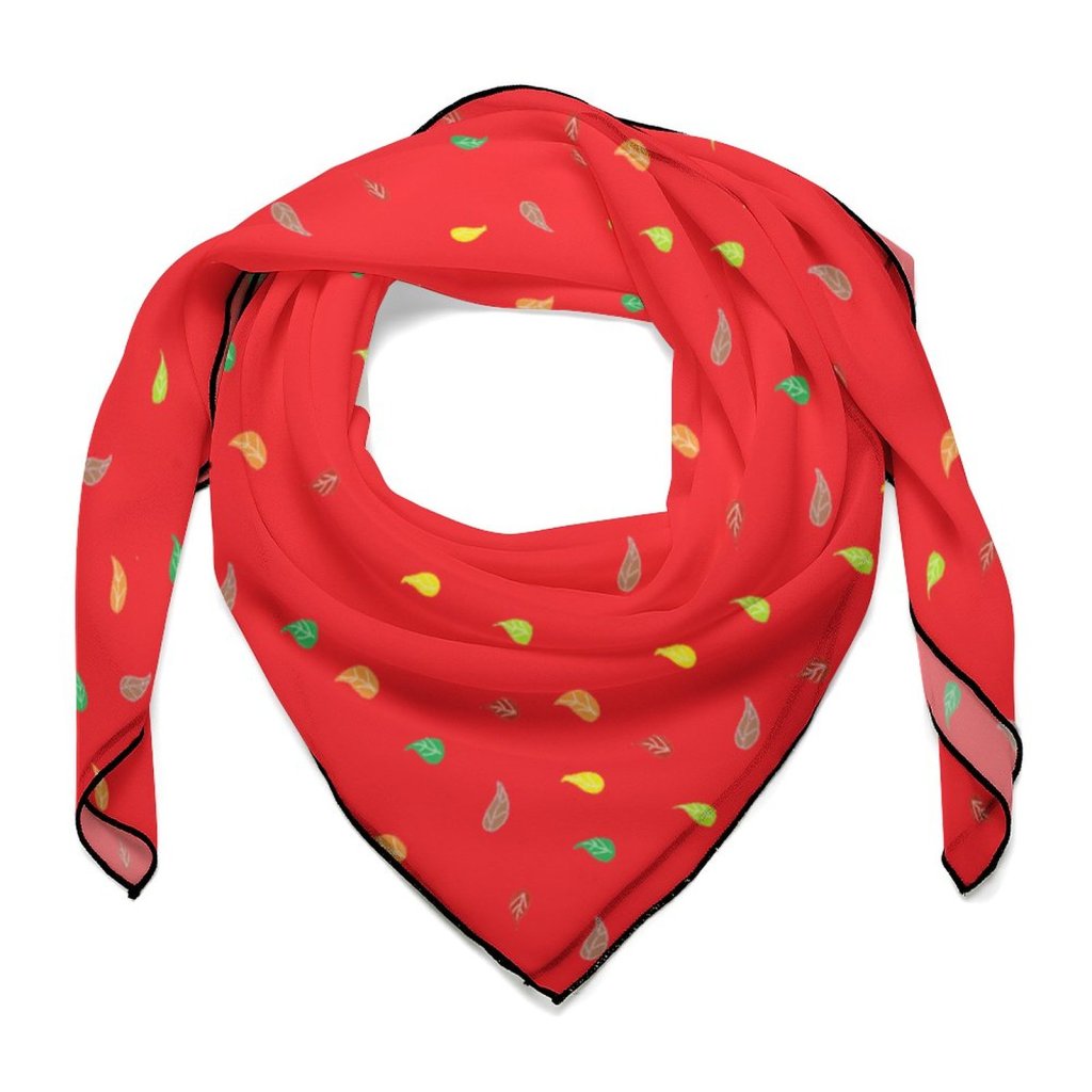 (GI) Women's Scarf - FL RED PATTERN