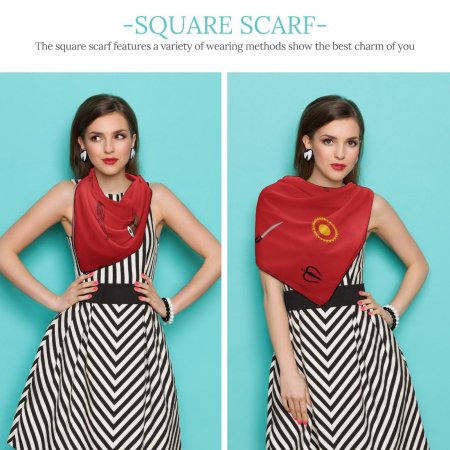 Women's Scarf  - VA Red Pattern