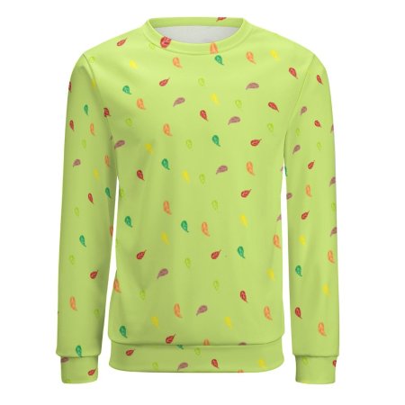 (G) Falling Leaves Green Pattern - Unisex Sweatshirts