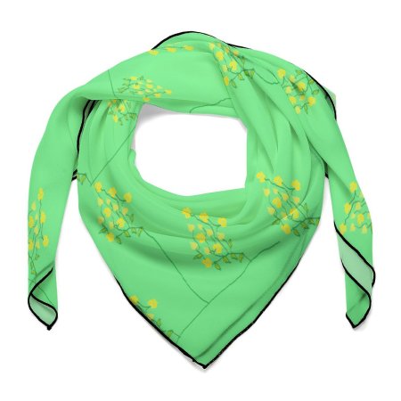 (GI) Women's Scarf - Spring Series Green