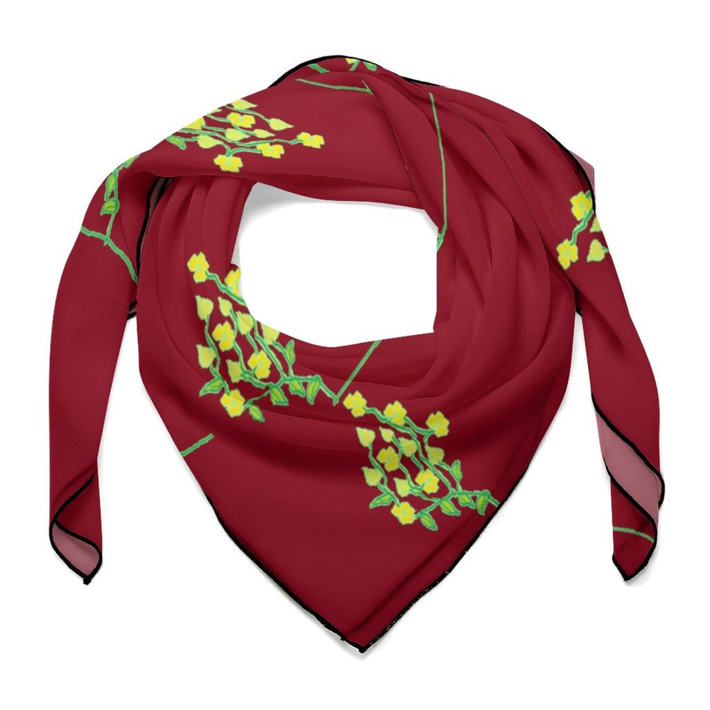 (GI) Women's Scarf - Spring Series - Maroon