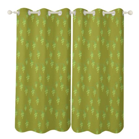 Grommet Curtain-Olive Green
