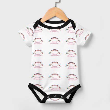 Sweet Dreams Onesies for Babies - Faux Cotton - All over print design