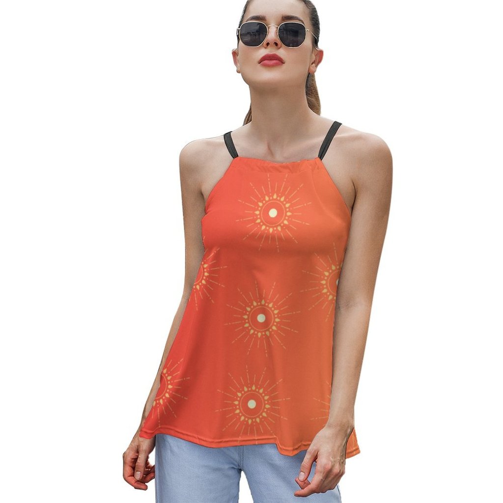 (GI)Orange Gradient ROL Camisole Tops