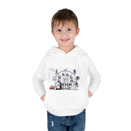 Halloween - Unisex Toddler (White) Pullover Fleece Hoodie