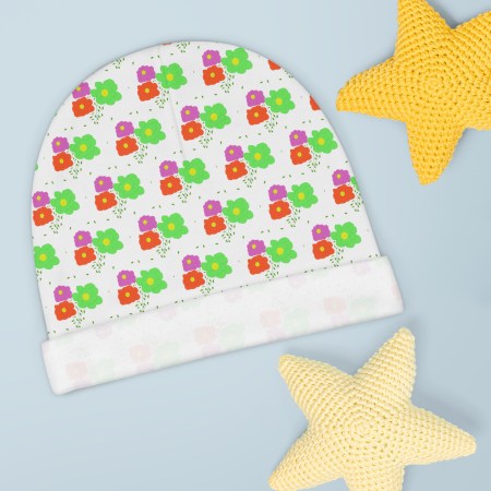 Roses Floral Baby Beanie - Cute & Cozy Infant Hat