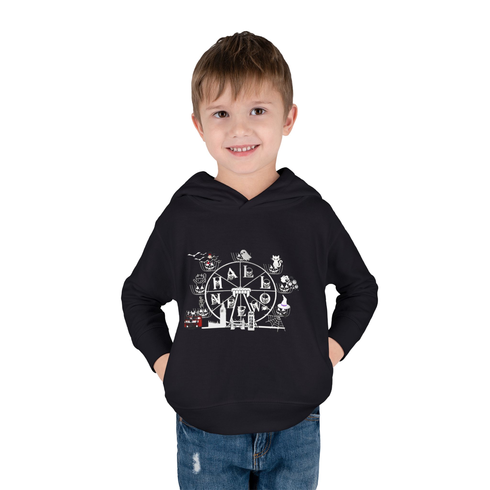 Halloween Theme Kids Pullover Hoodie - Image 15