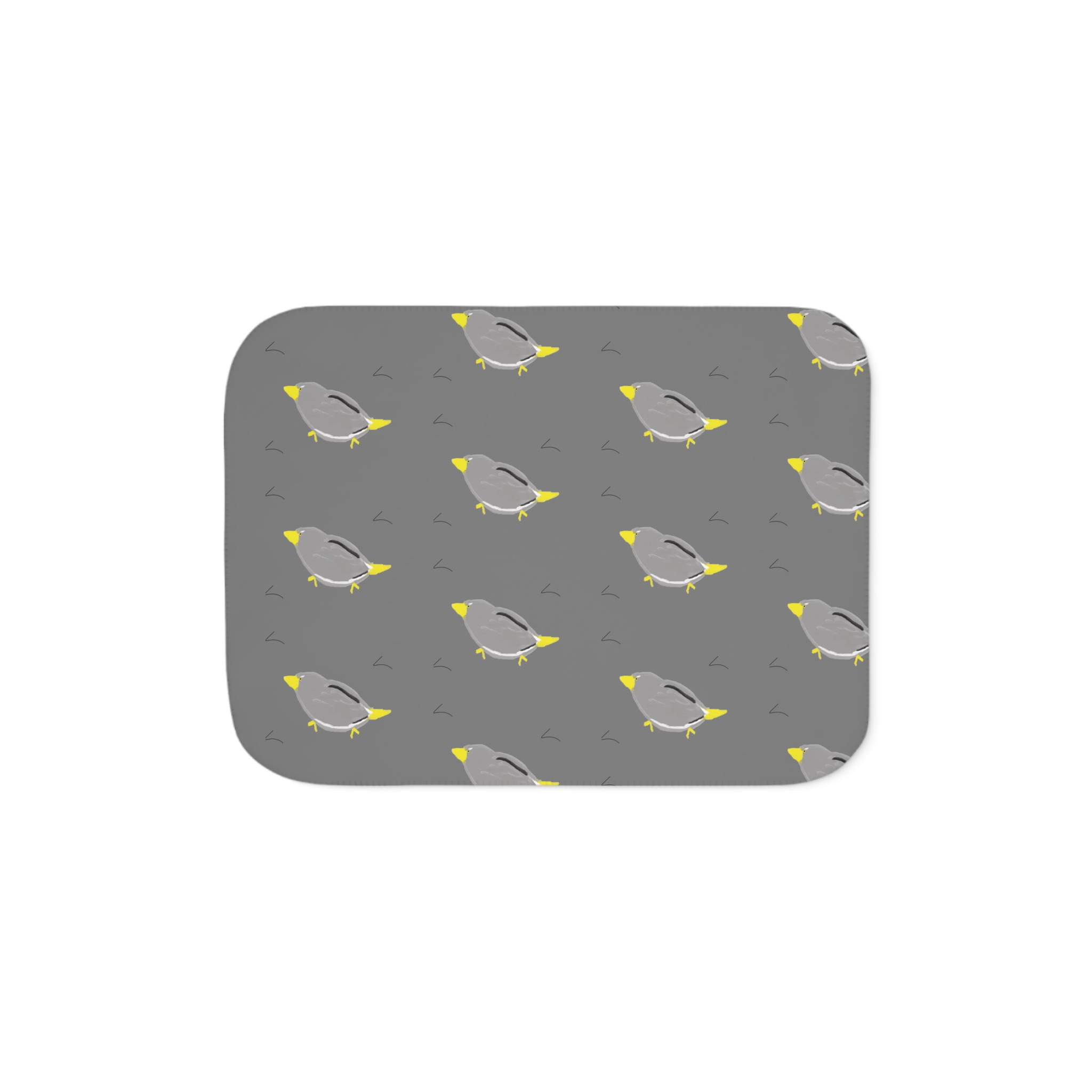 "Birds Nature Inspired" prints Sherpa Blanket, Two Colors - Image 5