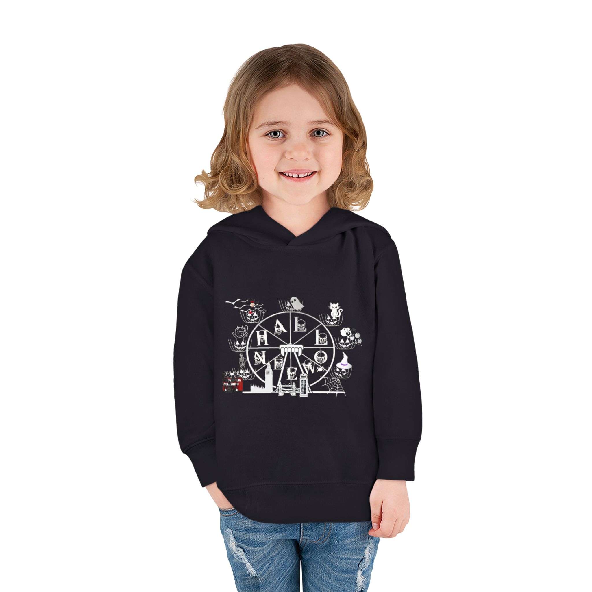 Halloween Theme Kids Pullover Hoodie - Image 16