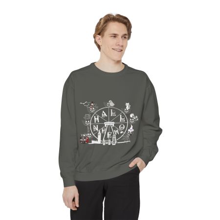 Halloween Wheel of London 2025 - Unisex Garment Dyed Sweatshirts (7colors)