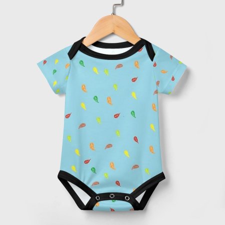 Falling Leaves (Blue) - Baby Onesies