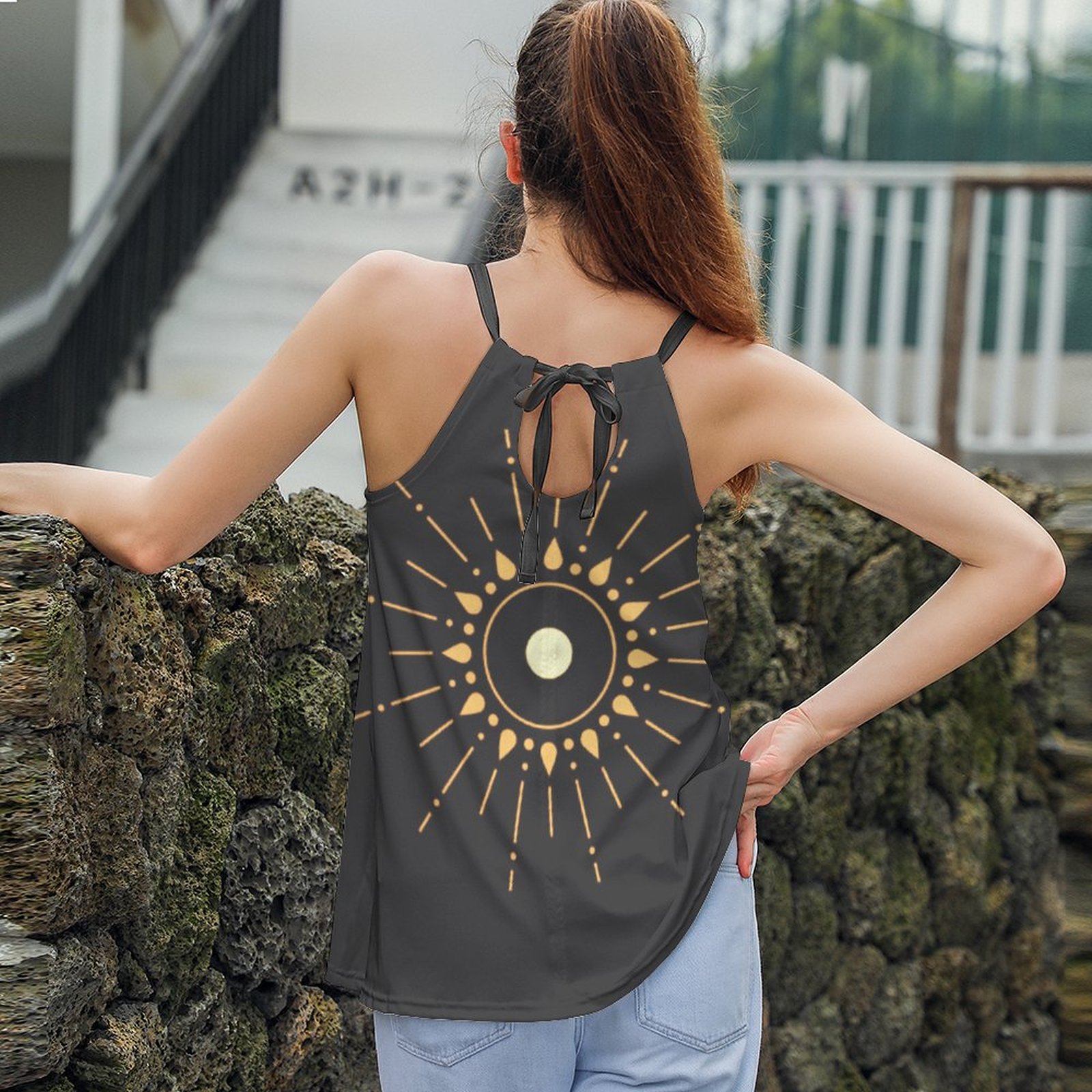 Camisole Top - Black - Image 4