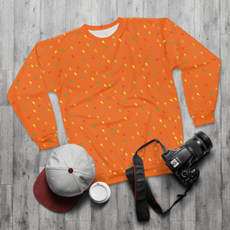 (G) Orange FL Pattern Sweatshirts