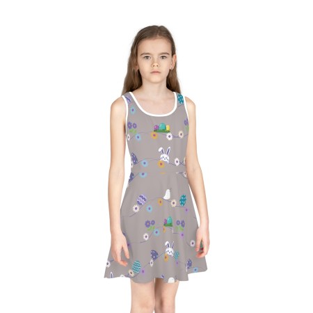 Girls' Sleeveless Sundress (AOP)