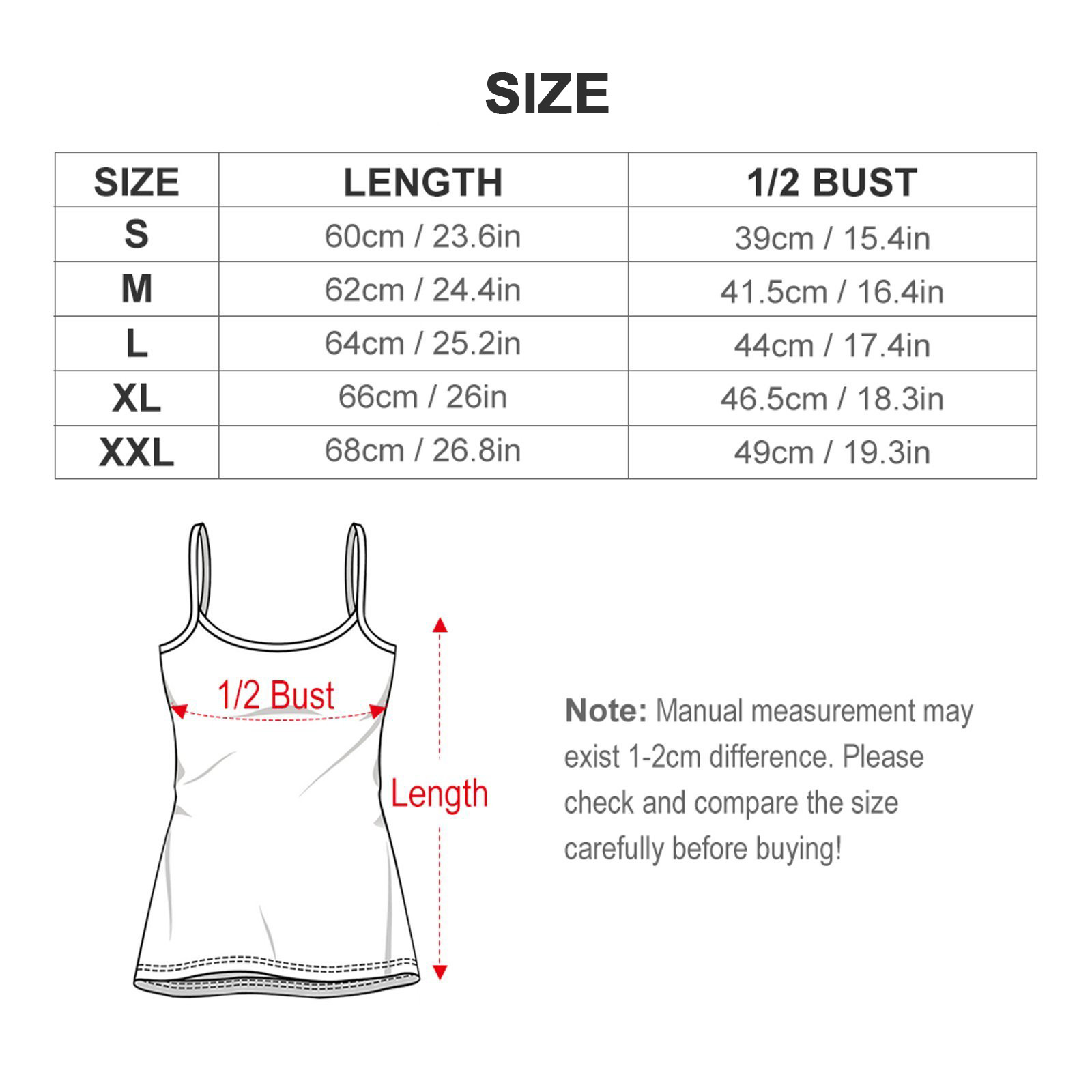 Camisole Top - Black - Image 7
