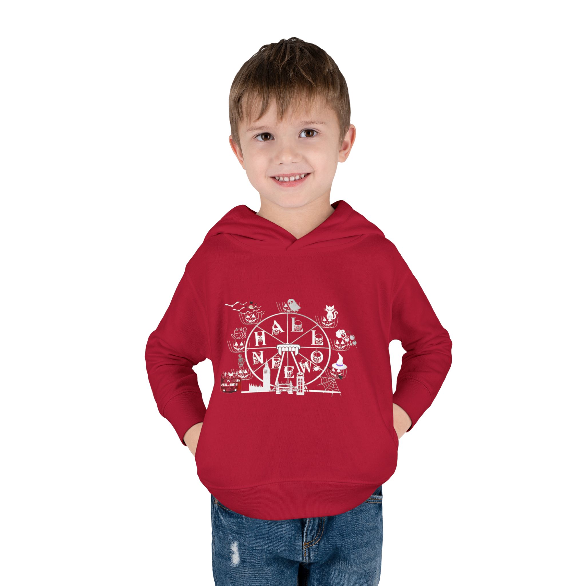 Halloween Theme Kids Pullover Hoodie - Image 27