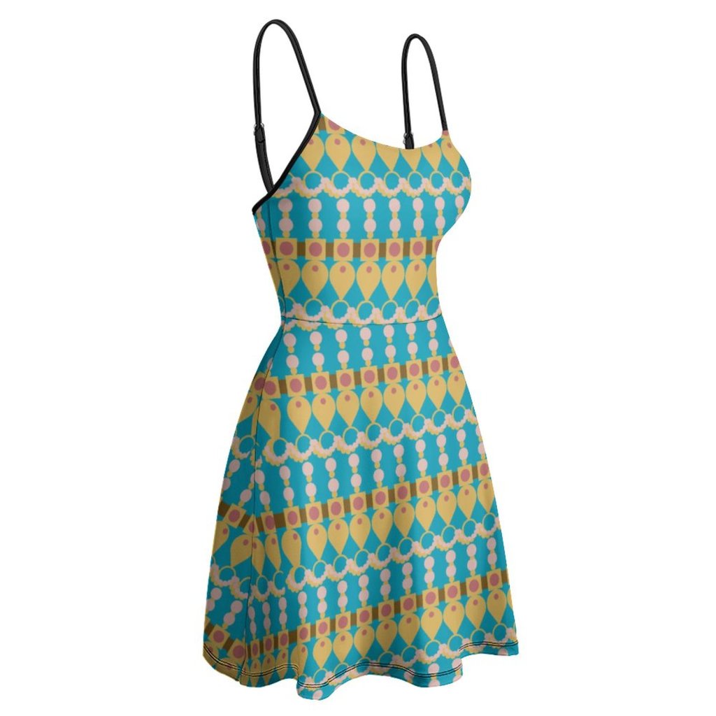 (GI) Jewel Theme Pattern - Spaghetti Dress