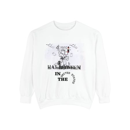 Halloween In USA - Unisex Garment-Dyed Sweatshirts