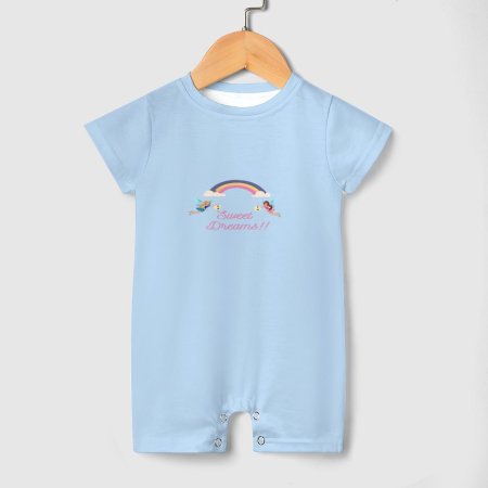 Blue - Sweet Dreams by Fairies - Baby half Sleeves Body Suit