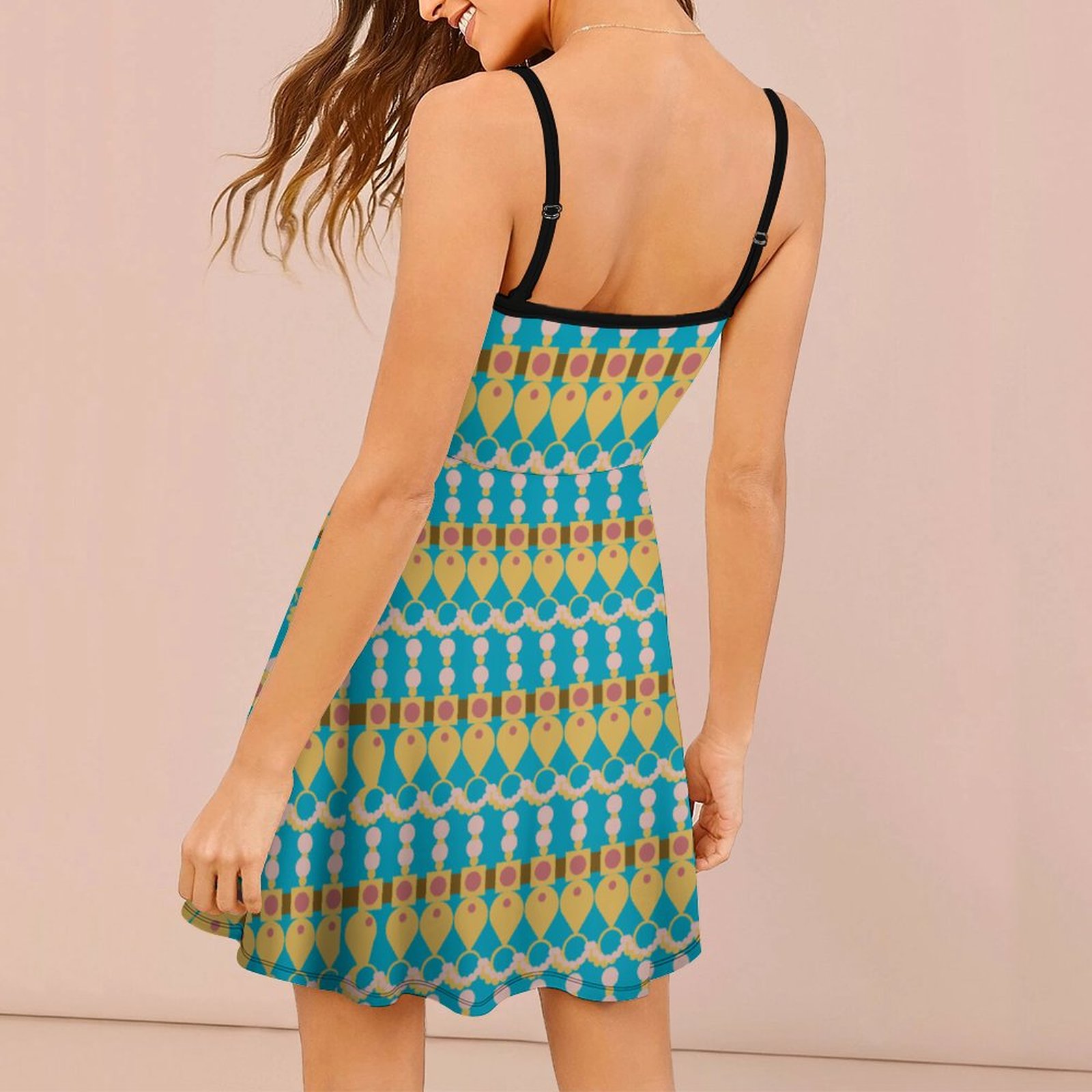 (GI) Jewel Theme Pattern - Spaghetti Dress - Image 3