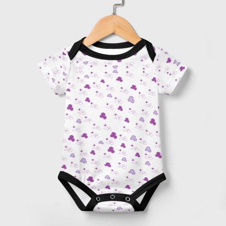 Naan White Full Print Baby Bodysuits