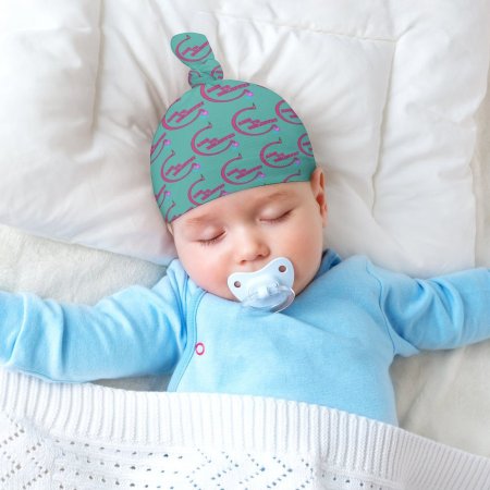 Unicorn -Care To Believe - Top Knot Hat for Baby (A Set of 2)