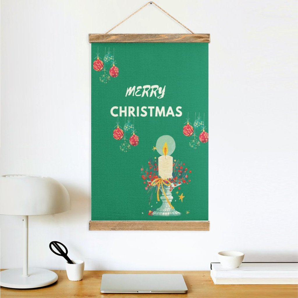 Christmas Gift Series -6 Framed Flax Wall Decor