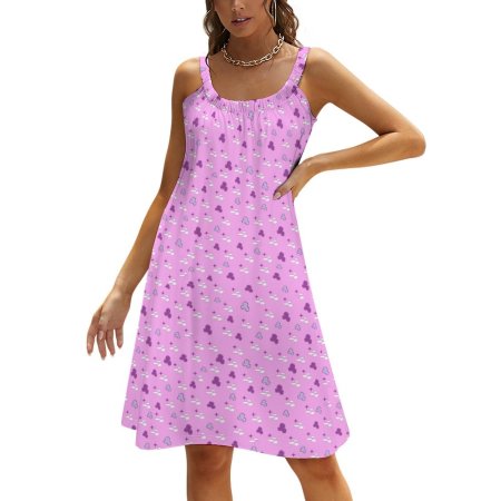 (GI) Naan Pink Print Summer Dress