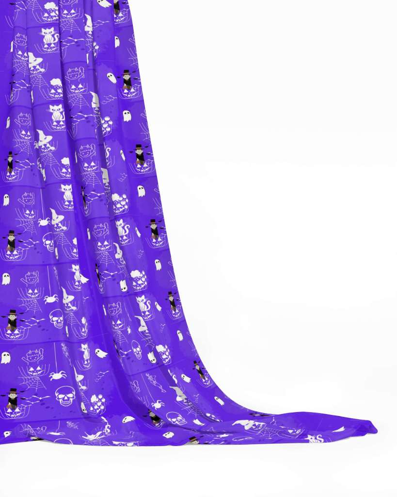 Halloween Theme Fabrics - 03 (Purple)