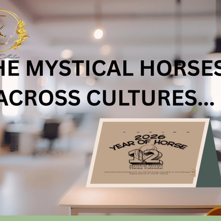 Desk Calendars 2026- Mystical Horses Theme