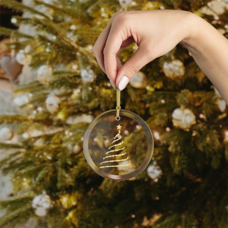 Glass Ornaments 7 (Golden Christmas Tree)