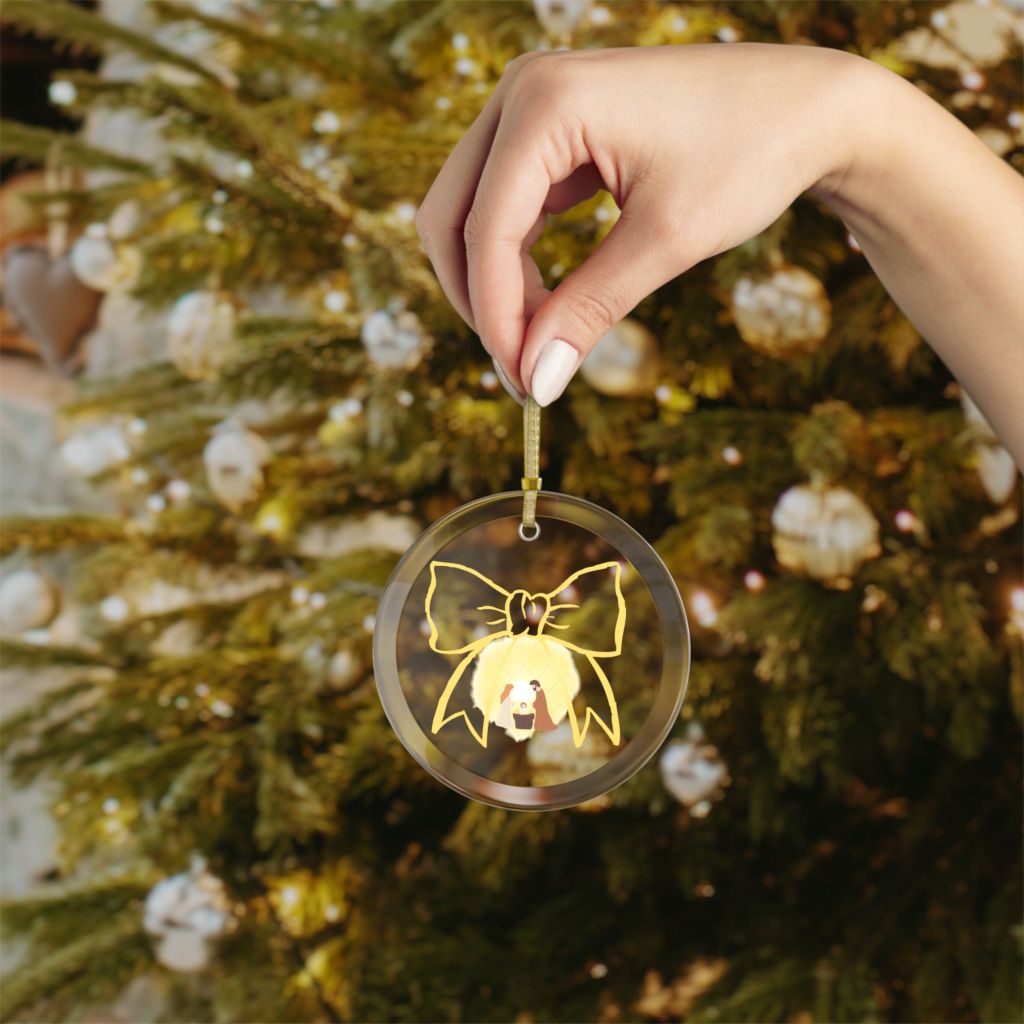 Glass Ornaments 9 "Baby Jesus"