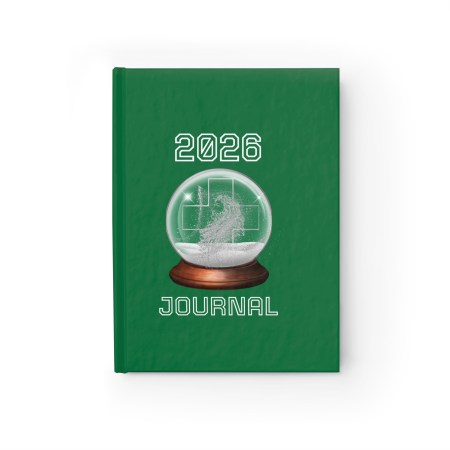 (I) 2026 Journal - Globe Design  Green