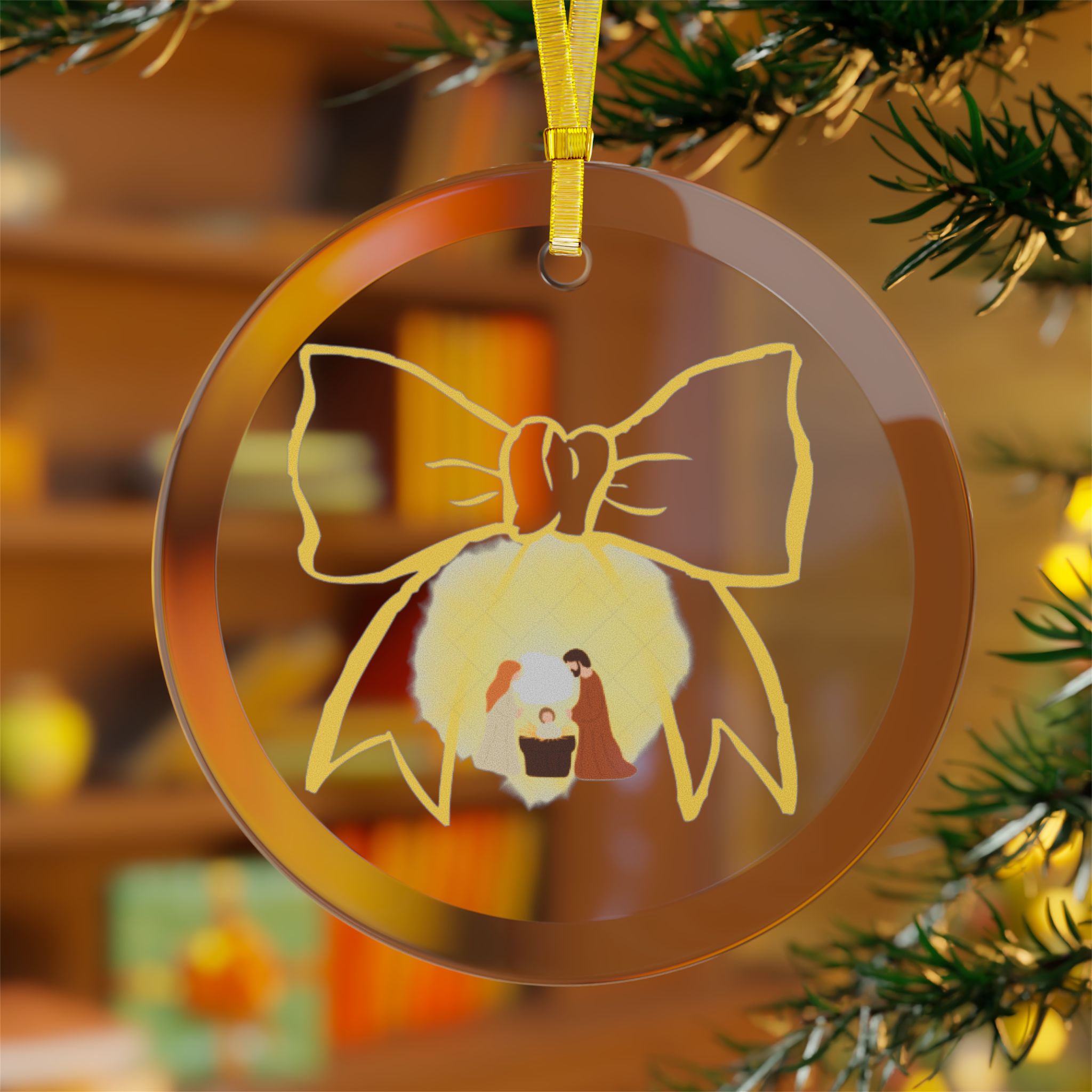Glass Ornaments 9 "Baby Jesus" - Image 11