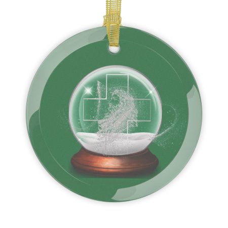 Glass Ornaments - Globe Design 2