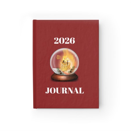 (I) 2026 Journal - Snow Globe Red