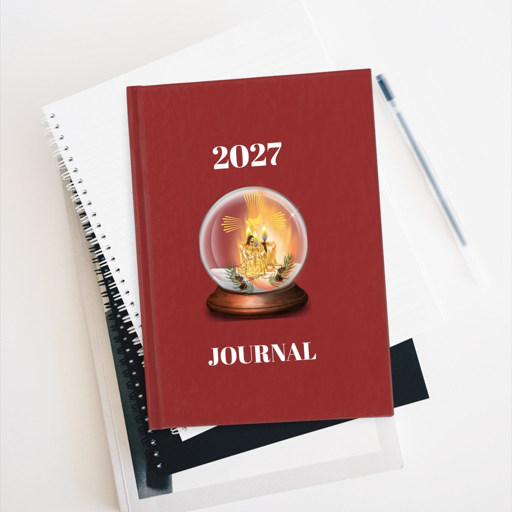 Snow Globe Red -2027 Journal