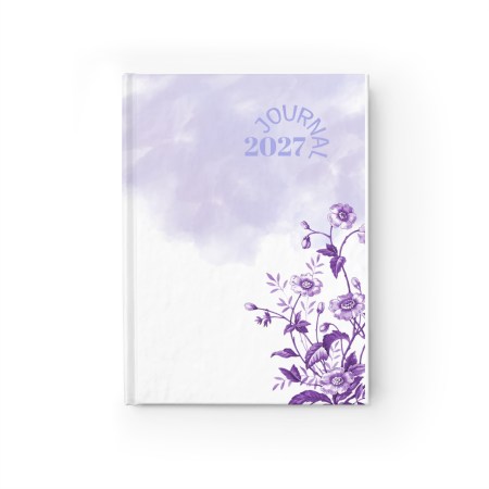 (I) Floral Journal - Soft Purple Shade