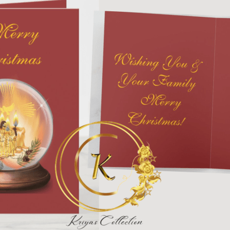 (I) 08 Christmas Greeting Cards - Folded