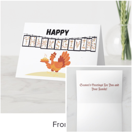 (I) Thanksgiving Greeting Cards - Folded