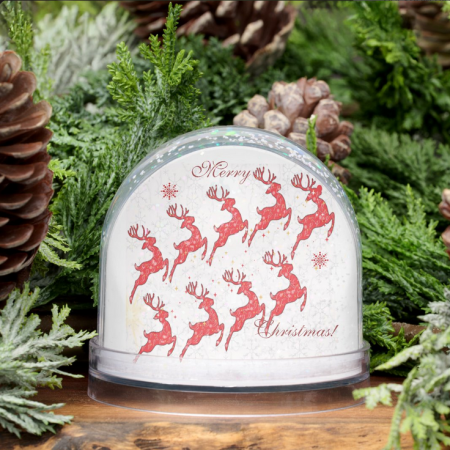 Snow Globe 01 " The Nine Reindeers"