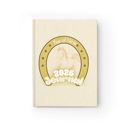 (I)Year of Horse 2026 Design Journal - Beige Color