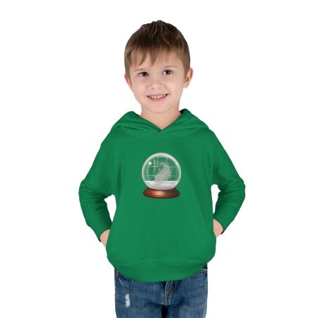 (G)Toddler Hoodie with Green Crystal Globe Graphics