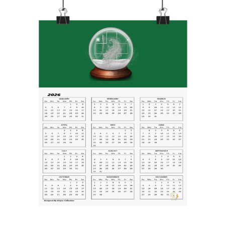 2026 Calendar Poster — Matte Vertical Yearly Wall Calendar