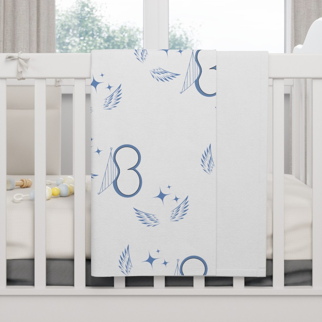 Baby Blanket - Baby Angel Pattern Print Design