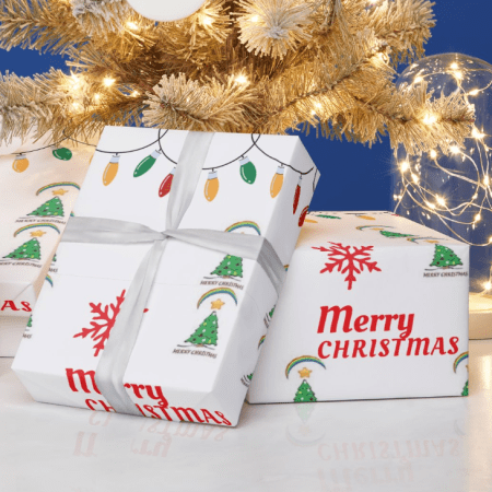 (I)Merry Christmas Wrapping Paper Roll - 10