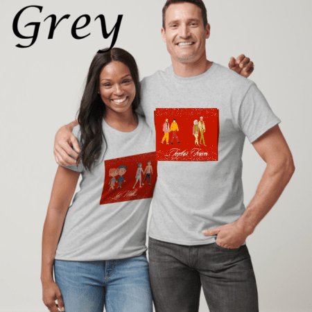 (I)Valentine Couple T-Shirts - Theme2 (Grey)