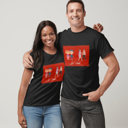 (G)Valentine Couple T-Shirts - Theme 3 Black