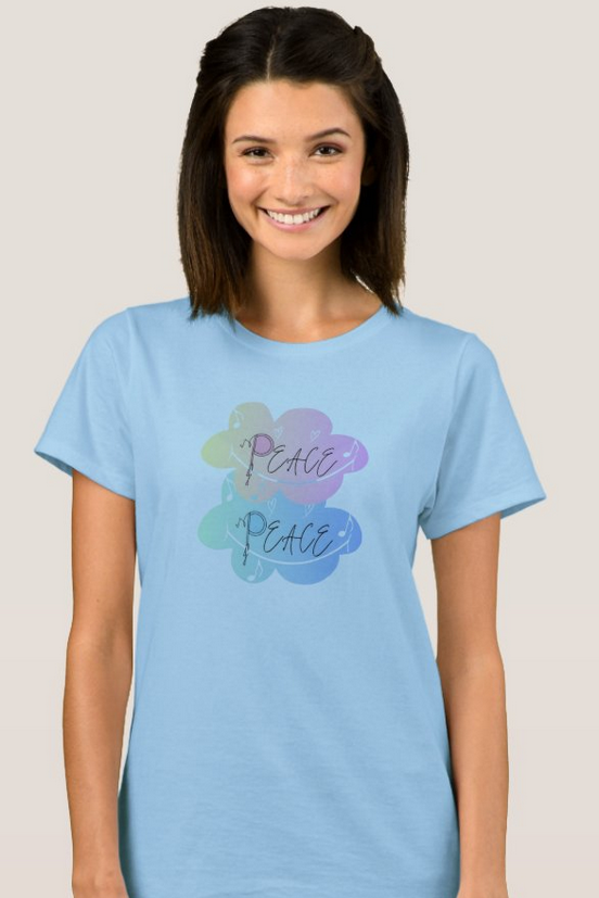 (I) Peace (music is peace theme design) Tees - Image 8
